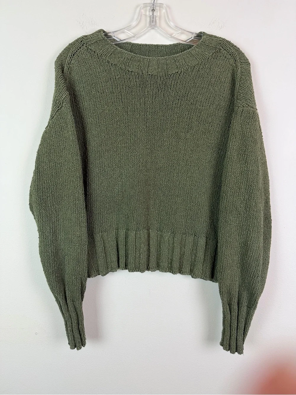 J. Crew Relaxed Crewneck Sweater in Olive Size M